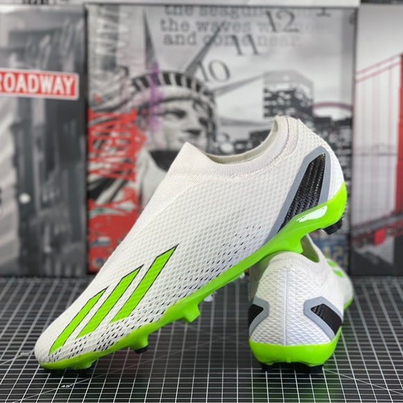 Adidas Men’s Sz 13 X Speedportal.3 LL FG Soccer Cleats Green White HP9718 NEW - Picture 8 of 13